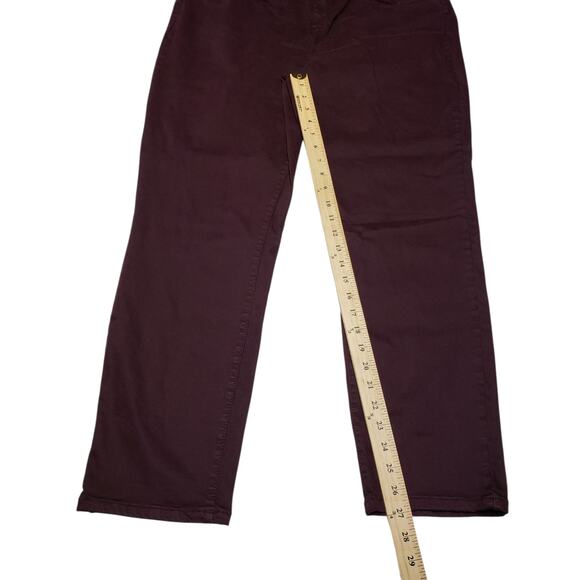 Buffalo David Bitton Burgundy Skinny Jeans Womens 16 Stretch Denim Casual - Picture 9 of 10